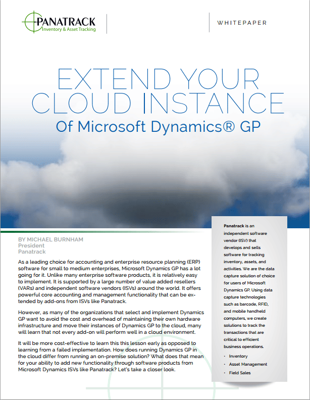 Microsoft Dynamics GP in the Cloud