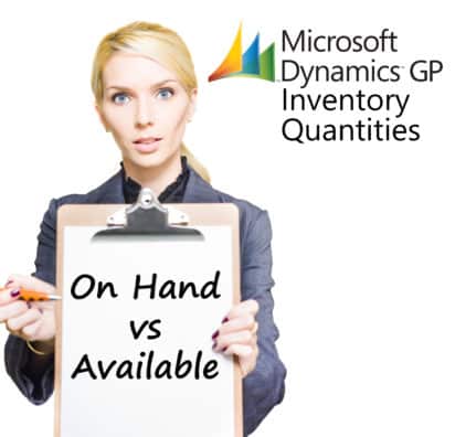 GP Inventory Quantities Question