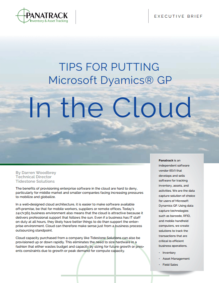 putting dynamics GP in the cloud software how to